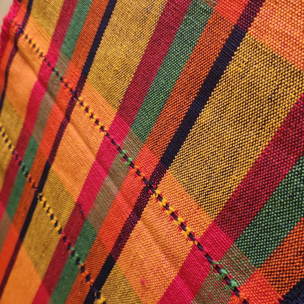 Colorful Plaid Table Runner - Picture 2 of 3